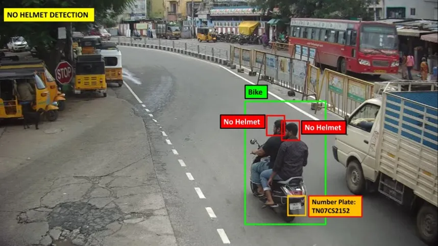 AI-Based Helmet Detection System
