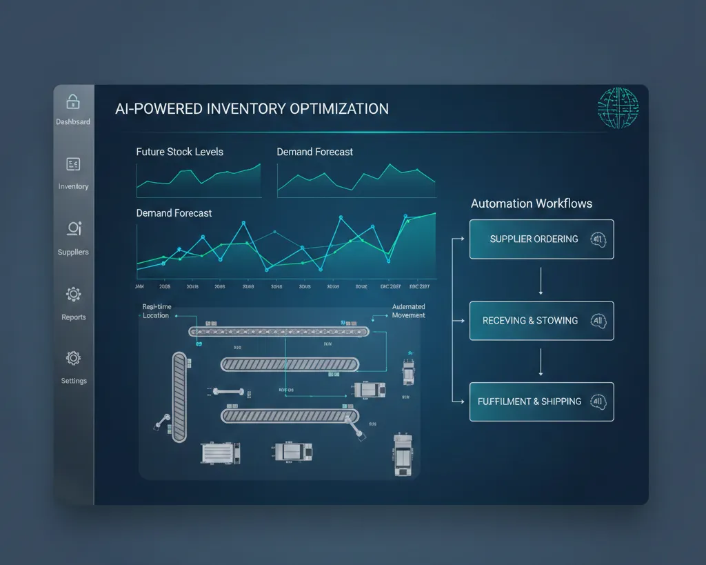 AI-driven inventory management system dashboard