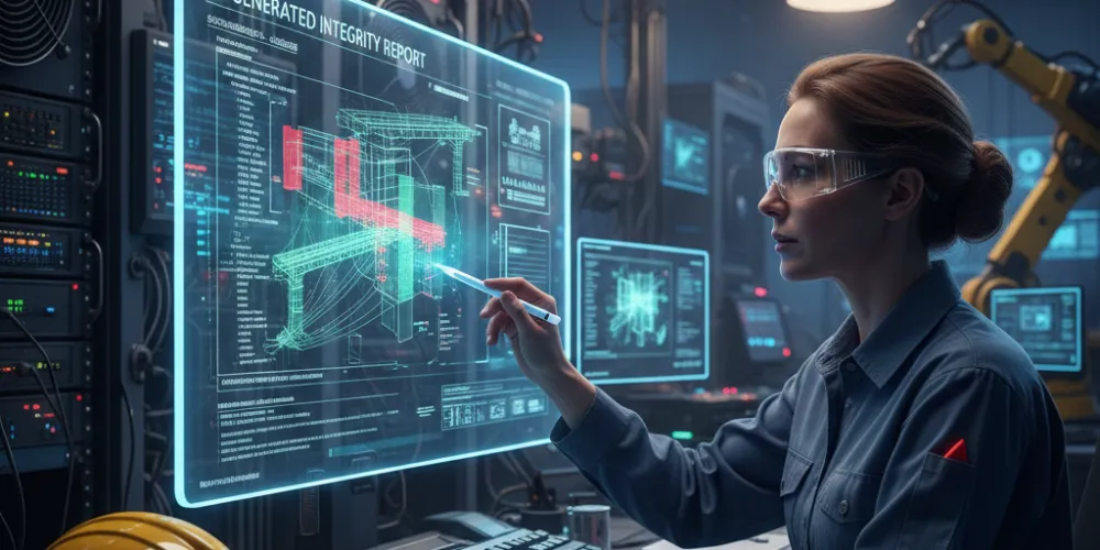 Human-in-the-loop pipeline integrity AI system