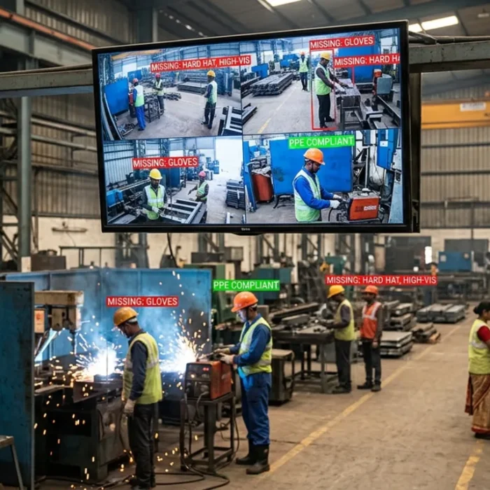 AI Powered PPE Detection System for Industrial Safety