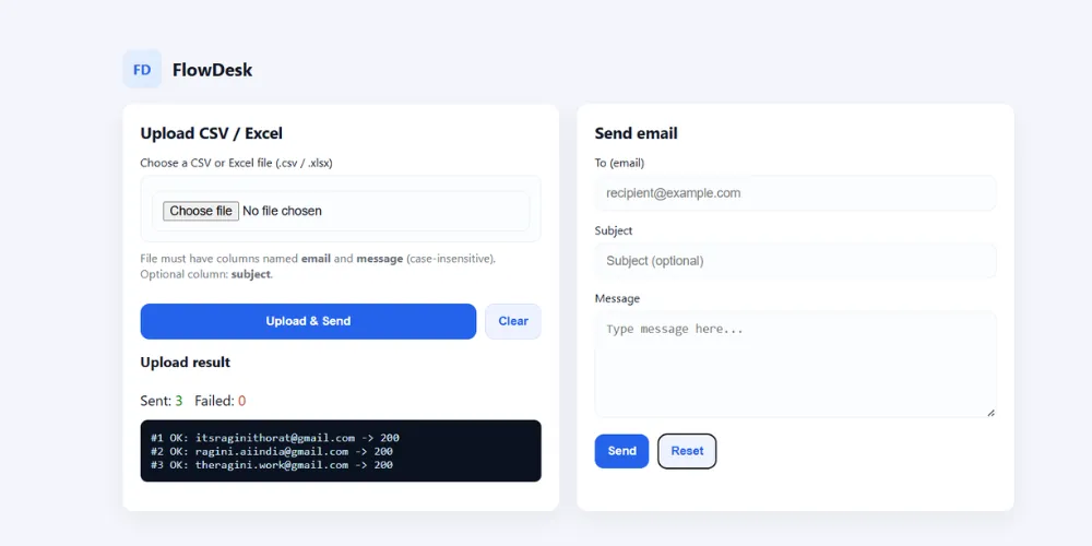 AI Bulk Email Automation System