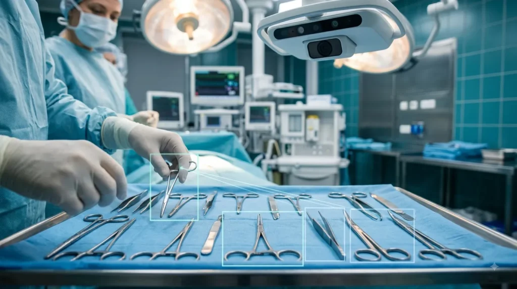 Automatic Surgical Instruments Detection and Tracking using AI