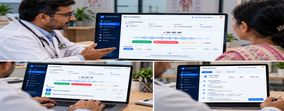 AI-powered doctor-patient conversation summary for clinical documentation